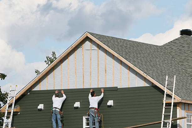Professional Siding technician working in Westport, PA